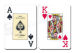 Spanish Fournier 2826 Plastic Gambling Props Playing Cards Blue Red 2 Decks