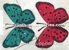 Satin Butterfly Clothing Appliques Embroidery With Rhinestone Stitched