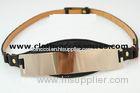 Rose Gold Womens Pu Cloth Belts Custom Waterproof With Metal Mirror