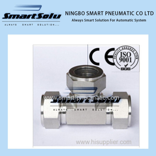 Double Ferrule High Pressure Stainless Steel Fitting