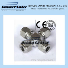 Double Ferrule High Pressure Stainless Steel Fitting