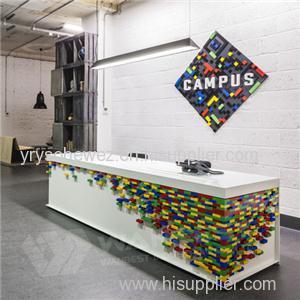 Colorful Modern Design Solid Surface Counter