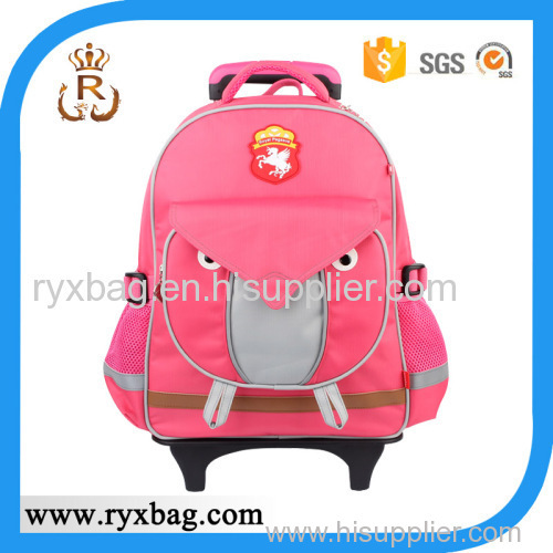 Kids 3D trolley school bag