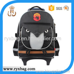 Kids cute trolley school wheel backpack bag