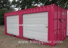 Prefab Modified Shipping Container House With Two Pull Down Doors Front