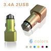 2 in 1 Dual USB Car Charger With Safety Emergency Rescue Harmer 5V 3.4A