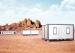Small Moving Modified Shipping Containers Homes With Pillars And Two Windows