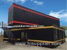 Colorful Paintings Modified Container House With Sunny Windows With Partition Wall Inside
