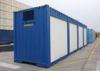 Insulation Steel Modern Prefabricated Mobile Ablution Facilities / Locker Room