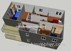 Two Floors Row Residential Prefab Bungalow Steel Home Wind proof For Family