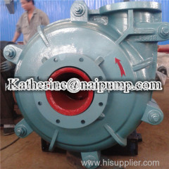 8/6 double casings metallurgical highly abrasive pump