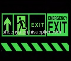 Glowing sign for safety