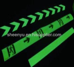 Solvent Adhesive Glow in the dark Night Glow Arrow Tape