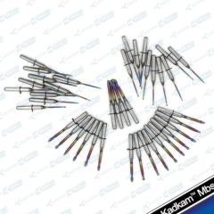 Kadkam high-tech new coated zirconia burs for VHF cad/cam dental milling tools dental drills end mills