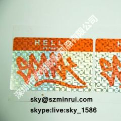 OEM Unremoved Graffiti Hologram Eggshell Stickers Custom Adhesive Art Eggshell Sticker