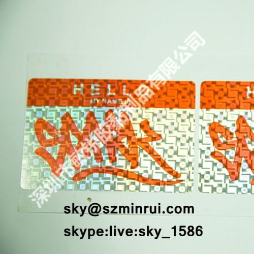 graffiti hologram eggshell stickers/eggshell sticker oem custom/unremoved graffiti eggshell sticker