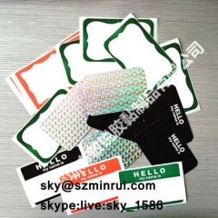 Self Adhesive Destructive Out Use Eggshell Sticker Label with Custom Printing