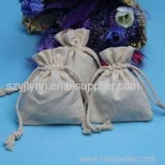 cotton gift pouch drawstring