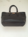 lower MOQ PU handbag tote bag classic black and beige color