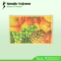 printing Attractive design bamboo table mat