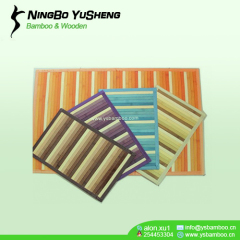 natural grain color bamboo table mat