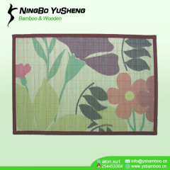 Printing pattern bamboo table mat