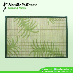 Printing design bamboo place mat