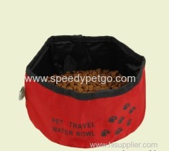 Portable Fabric Dog Water Bowl