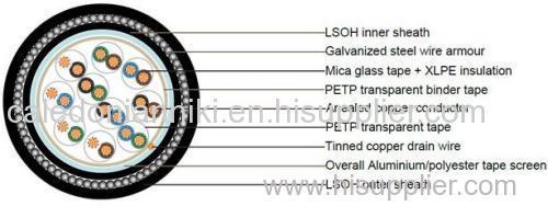 BS5308 Cable Part 1 Type 2 MG-XLPE-IS-OS-SWA-LSOH of Instrumentation Cable