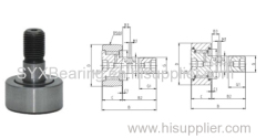 Cam follower consisting of outer ring - a group of rollers and a stud used as raceway of the rollers.