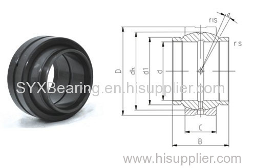 Spherical plain bearing made of carbon chromium steel hardened and phosphorization treatment