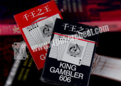 Casino King Gambler Marked Paper Playing Cards With Bridge Size