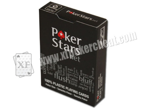 Belgium Copag Plastic Red Poker Stars Marked Poker Cards For Poker Analyzer