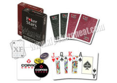 Belgium Copag Plastic Red Poker Stars Marked Poker Cards For Poker Analyzer