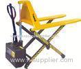 1 Ton Electric Scissor Lift Table Lifting Stacker With Fork Width 520mm