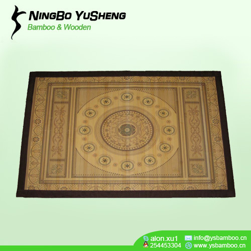Bamboo prayer rug printing design