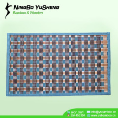 2016 new design weaving bamboo door mat
