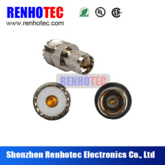75 ohm female bnc connector to UHF female straight connector