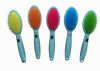 Green Plastic Professional Hair Brush