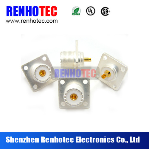 UHF Connector Female 25.4mm Flange With Receptacle