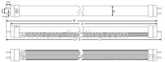 Conventional Ballast Compatible T8 LED Tube 60cm 120cm 150cm 180cm