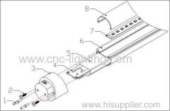 27W 5ft 1500mm UL&DLC G13 T8 LED Light Rotatable Aluminum+PC One end voltage UL&DLC G13 T8 LED Lamp 5Years Warranty