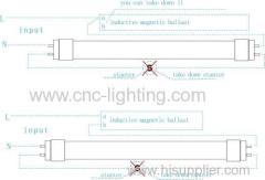 9W 2ft 600mm Rotatable T8 LED Tube UL/CUL/DLC approval Aluminum+PC Single end powered Tubular T8 LED Lamp 5Years