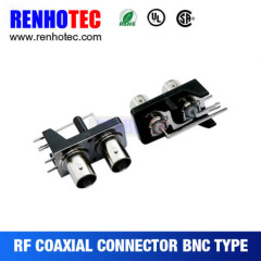 wholesale high quality right angle bnc three female connectors bnc connector for cctv bnc compression connector