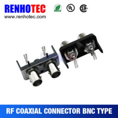 wholesale high quality right angle bnc three female connectors bnc connector for cctv bnc compression connector