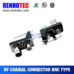 wholesale high quality right angle bnc three female connectors bnc connector for cctv bnc compression connector