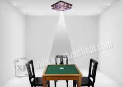 Poker Cheating Devices Glass Silver Ceiling Backside Scan Lamp For Marked Playing Cards