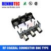 wholesale high quality right angle bnc three female connectors bnc connector for cctv bnc compression connector