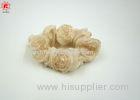 Big Beige Fabric Elastic Hair Scrunchie Hair Accessories For Wedding