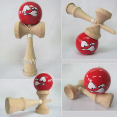 Wooden Angry Face Kendama